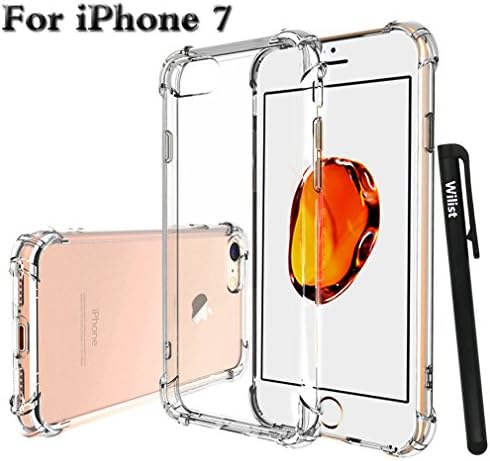 iPhone 7 Case Wilist Apple iPhone 7 Clear Case Transparent TPU Shockproof Impact Protection Soft Shell Design for iPhone 7 (4.7 Inch)