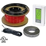 HeatTech 55-105 sqft Electric Radiant In-Floor Heating Cable System, 120V
