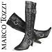 MARCO TOZZI Damen Winter Langschaftstiefel, Dekoschliessen, schwarz