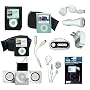 15 Piece Accessory Bundle For iPod Nano 3rd Gen 4GB/8GB : Black Leather Case + FM Transmitter + Foldable Speaker + Black Silicone Skin Case + Clear Silicone Skin Case + 2 X Armbands + 2 X Neck Strings + USB Wall Charger + USB Car Charger + USB data/charging cable + Stereo Headphone + Screen Protector + Headphone Y-splitter