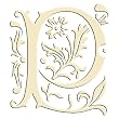 Monogram Embroidered Guest Towel - P - 1 Hand Towel