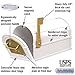 Salsbury Industries 4855E-WHG Eagle Rural Mailbox, White/Gold
