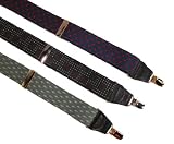 Hold-Up "No-Slip" Clip Solid Elastic Fashion Print Suspender