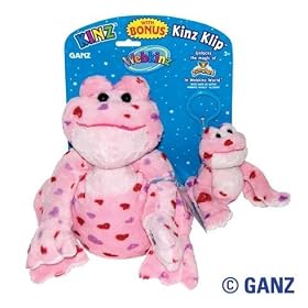 Webkinz Valentines Love Frog with Bonus Kinz Klip