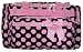 Black & Pink Polka Dot Duffel Bag~ great for travel or dance