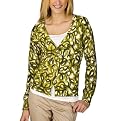 Meron Cardigan Printed Lime Cream