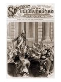 Financial Panic of 1873, Closing the Door of the Stock Exchange on its Members, Sept 20, 1873 Giclee Poster Print, 9x12