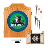 NBA Minnesota Timberwolves Wood Dart Cabinet Set