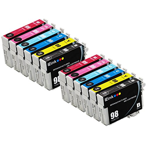 E-Z Ink (TM) Remanufactured Ink Cartridge Replacement For Epson 98 99 (2 Black, 2 Cyan, 2 Magenta, 2 Yellow, 2 Light Cyan, 2 Light Magenta) 12 Pack T098120 T099220 T099320 T099420 T099520 T099620 Compatible With Artisan 700 710 725 730 800 810 835 837 Printer