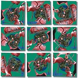 FLAMINGOS Scramble Squares by b. Dazzle