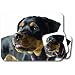 rottweiler26  - Rottweiler Dog Mouse Pad Coaster Set