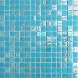 IMAGE OF 12 x 12 In. Capri Blue Blend Glass Blue Mosaic Tile Kitchen, Bathroom Backsplash Tiling