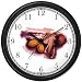 Icons of Cote D' Ivoire (Ivory Coast) Wall Clock by WatchBuddy Timepieces (Black Fram...