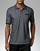 Sean John Men's Faux Leather Trim Polo,Pm Black,XXX-Large
