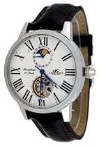 Adee Kaye #AK7100-M7 Men's Exponer Moon Phase Automatic Watch with Tourbillon Display