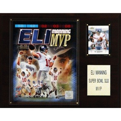 NFL New York Giants Eli Manning's Super Bowl XLII MVP Player Plaque