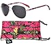 Hornz Pink Camouflage Polarized Sunglasses for Women Western Design