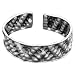 925 Sterling Silver Matte Finished Bangle Cuff Bracelet Artisan Jewelry