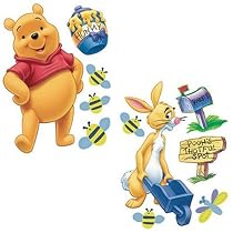 FunToSee Disney Winnie the Pooh Room Stickers, Pack of 14