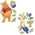 FunToSee Disney Winnie the Pooh Room Stickers, Pack of 14