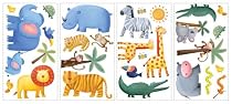 RoomMates RMK1136SCS Jungle Adventure Peel & Stick Appliques