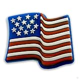 USA Flag, style your Crocs charm Fun Clip #1491, Clogs stickers | fun Clips
