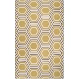 Surya Fallon Yellow Cream Geometric Contemporary 5' x 8' Rug (FAL-1036)