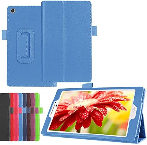 ASUS ZenPad 7.0 Z370C Case - ESRA Smart Folio Protective Case Cover Stand Skin With Stylus Holder For 7" Asus ZenPad 7.0 Z370C Z370CG Z370CL Android Tablet (Sky Blue)
