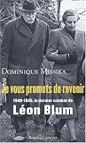 Je Vous Promets de Revenir par Missika Dominique Je Vous Promets de Revenir par Dominique