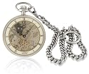 Catorex Men's La Pautele Palladium Brass Skeletal Dial Pocket Watch