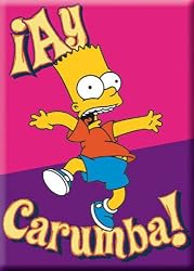 The Simpsons Bart 'Ay Carumba!' Refrigerator Magnet