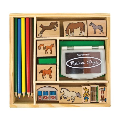 51pkGmJo6VL Melissa & Doug Stables Stamp Kit