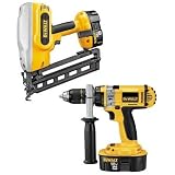 DEWALT Heavy Duty DC618HA XRP 18V 16 GA 20 Degree Angled Finish Nailer / 1/2 Inch Cordless Hammerdrill Drill/Driver Combo Kit 51pkKarqE8L. SL160 DEWALT Heavy Duty DC618HA XRP 18V 16 GA 20 Degree Angled Finish Nailer / 1/2 Inch Cordless Hammerdrill Drill/Driver Combo Kit