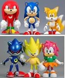 Sonic The Hedgehog Classic 5 cm Collectable Boxset (6 Figure)IMAGE