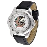 North Dakota Fighting Sioux NCAA Sport Mens Watch (Leather Band)