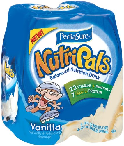 Pediasure Nutripals Vanilla Drink, 8-Ounce Bottles, 4 Count (Pack of 6)
