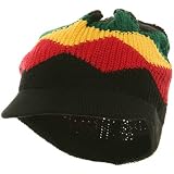 Diamond Rasta Beanie Visor-R.G.Y. W27S19E