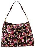 51pkRv6ELYL._SL160_ - Brown with Hot Pink Circles Hobo Shoulder Handbag Bag Purse - celebrity-purses-savings