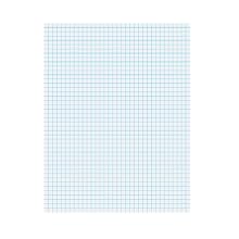 Ampad 8 1/2 x 11 Inches White Quad Pad, 4 Square Inch, 50 Sheets, 1 Each (22-030C)