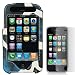 GTMax Protective Blue Giraffe Skin Sleeve Case + Clear LCD Screen Protector for AT&T Apple Iphone 3G 2nd, 3GS 3G S 3rd Generation