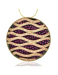 Fashion 14kt Gold 1.55ct Diamond Round Pendant Jewelry