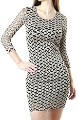 Geometric Print Lace Cocktail Spring Summer Fall Winter Acrylic/Cotton/Nylon/Polyester/Rayon/Spandex/Viscose/Wool  Dress