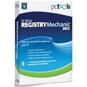PC Tools Registry Mechanic 2011, 3 Computers, 1 Year Subscription (PC)