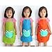 New Cute Child's Children Waterproof Apron Cartoon Frog Printed Painting Cooking