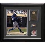 Alfonso Soriano Texas Rangers Framed 8x10 Photograph with Game Used 2004 Baseball