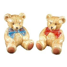 Pair of Teddies Novelty Salt & Pepper Teddy Bear Cruet Set
