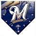 Milwaukee Brewers High Definition Plaque Clock