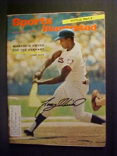 Tony Oliva Minnesota Twins Autographed August 23, 1965 Sports Illustrated Magazine