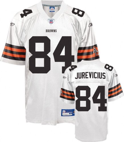 Cleveland Browns JOE JUREVICIUS #84 Mens NFL Replica Jersey, White (XX-Large)