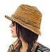 IL Caldo Womens Fascinators Summer Braid Colorful Straw hat Fashion Sun Beach Hats